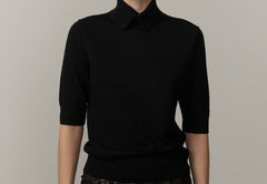 Perry Knit Blouse - Black