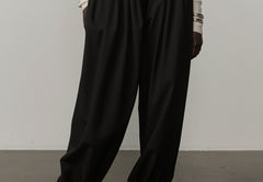 Zeth High Waist Pants - Black